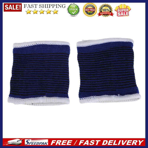 2 x Elastic Sport Sweatbands Wrist Sweat Bands Fitness GYM Wristband Band