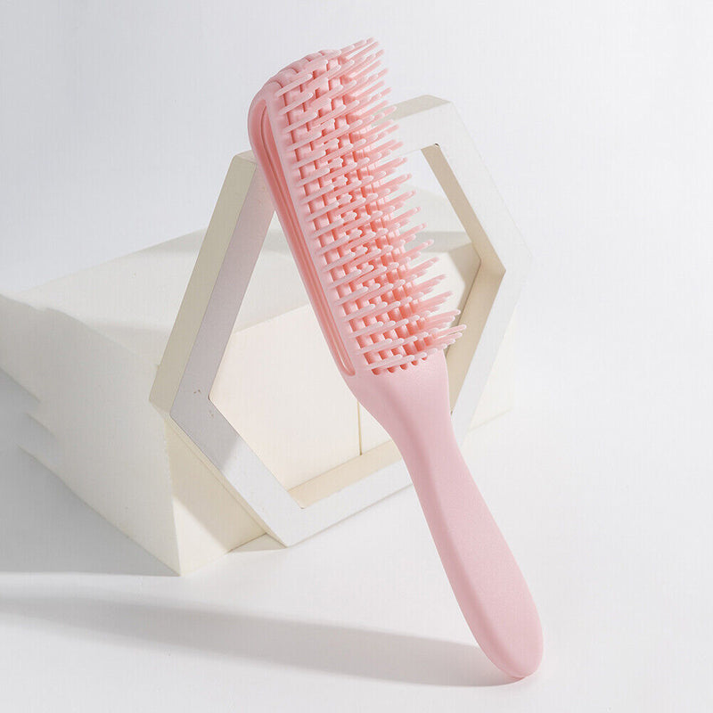 Detangling Hair Scalp Massage Comb Wet Curly Styling Hairbrush (Pink) Newly