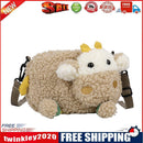 Cute Women Plush Lamb Shoulder Crossbody Bag Casual Ladies Small Handbags