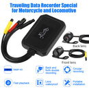 M1 1080P HD Motorcycle DVR Recording System Loop Recording Dash Cam w/ 2 Cameras