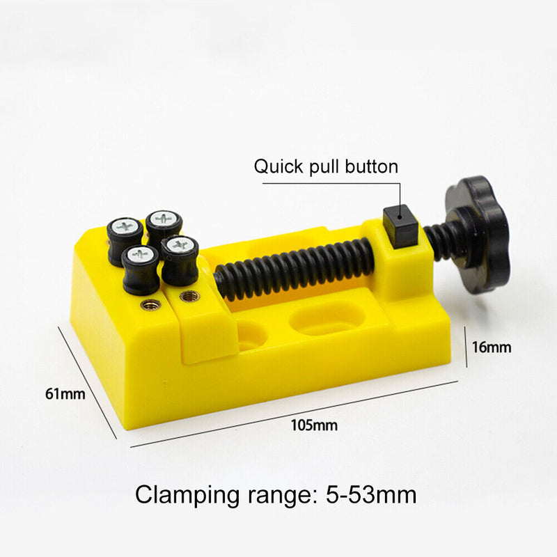 Walnut Watch Carve Bench Clamp Parallel Sculpture Craft Fix Plier (Yellow) Newly