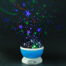 Rotating Projector Starry Night Lamp Projection LED Lights Xmas Gift(Blue) Newly