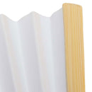 White Folding Elegant Paper Hand Fan Wedding Gastges