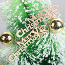 10Pcs/pack Merry Christmas Letter Wood Slice Xmas Tree Ornaments Home Decor