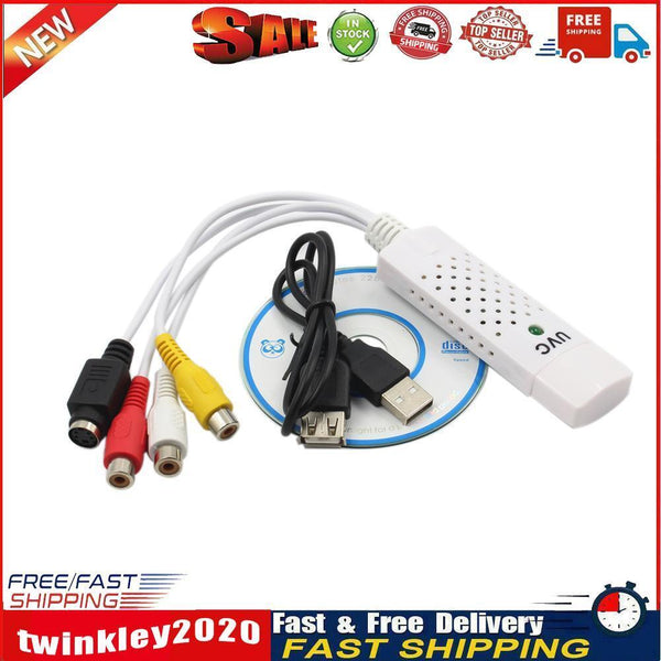 Converter Easycap Audio Video Adapter USB VHS to DVD Video Capture Win7/8 Newly