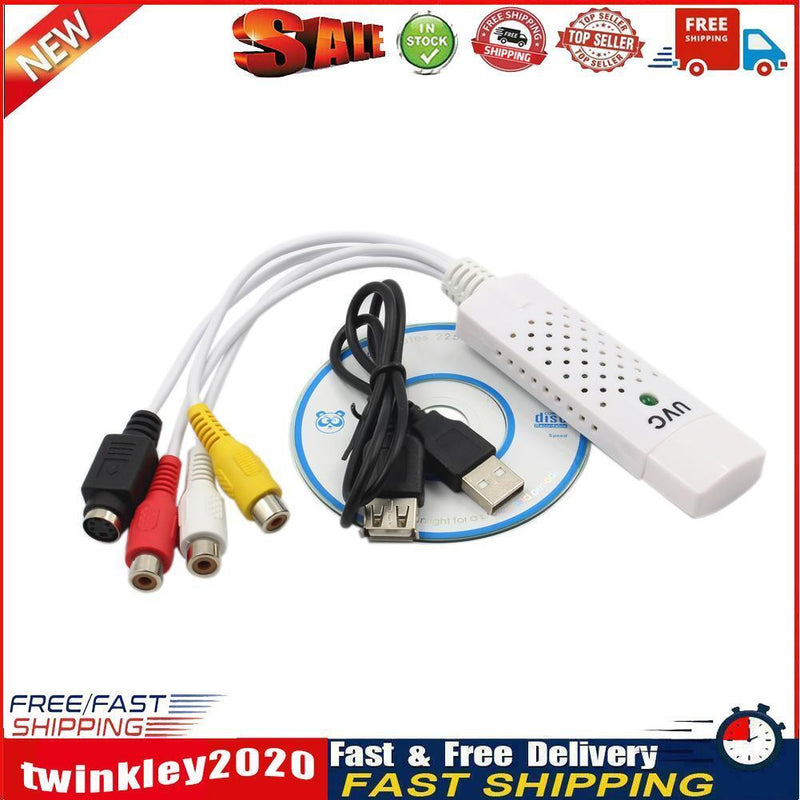 Converter Easycap Audio Video Adapter USB VHS to DVD Video Capture Win7/8 Newly