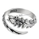 Coiled Bone Jewelry Accessories Centipede Ring Hip Hop Open Rings Punk Style