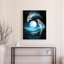 Dolphin Oil Paint By Numbers Kit DIY Frameless Drawing Picture for Adults D