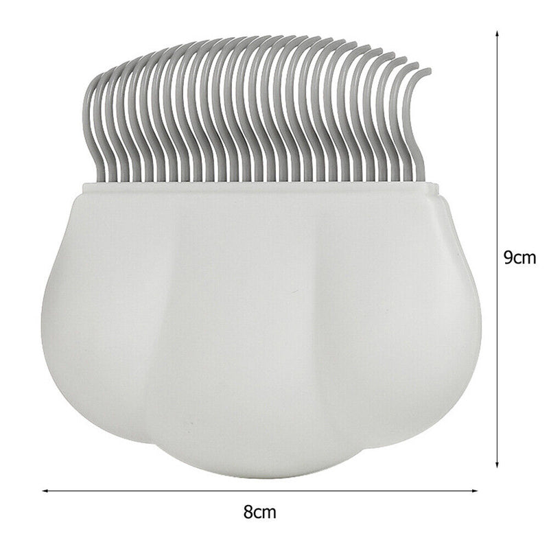 Pet Comb Massage Brush for Dogs Cats Grooming Hair Remover Cleaner (White) Newly