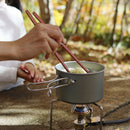 Folding Chopsticks Outdoor Camping Picnic Portable Tableware (Mahogany) Newly
