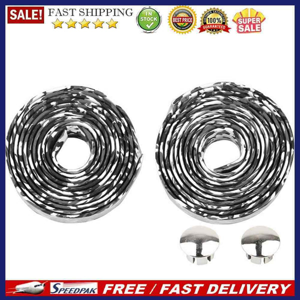 1 Pair Rubber Road Bike Handlebar Tape Plugs Anti-Slip Bicycle Handle Bar B