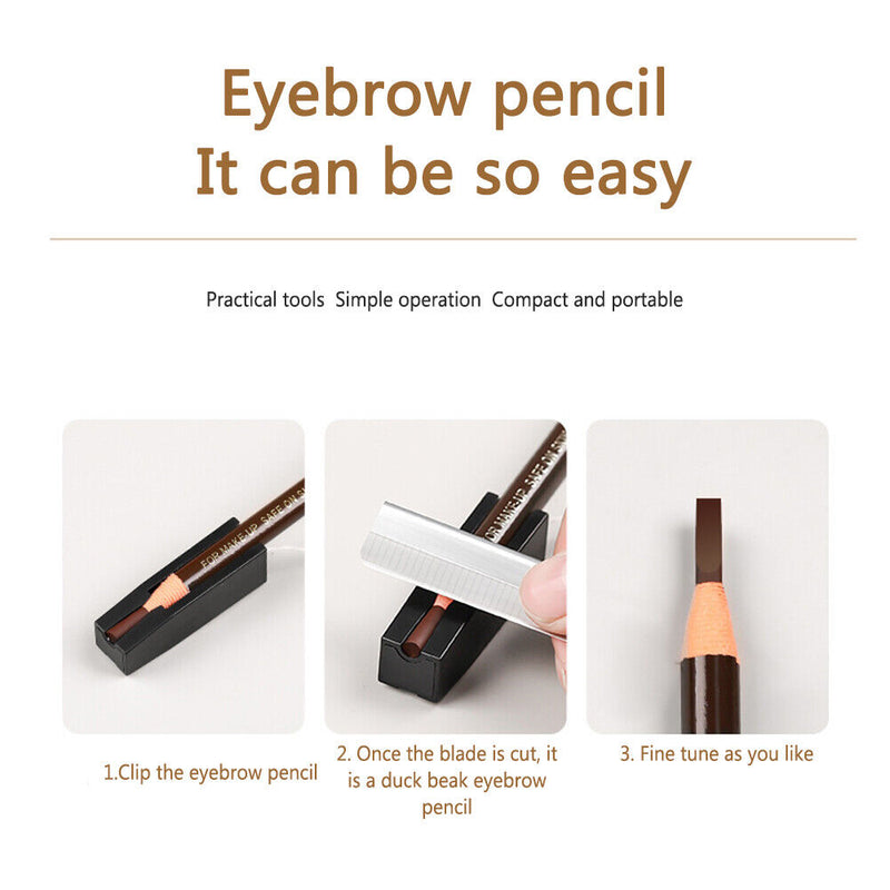Eyebrow Pencil PVC Sharpener Portable Makeup Profiler Pen Sharpener for Girls