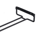 Iron Wine Rack Glass Holder Hanging Bar Shelf Organizer Home Bar Kitchen To