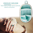 Simple Jewelry Box Portable Women Outdoor Travel Earring Ring Case (Green)