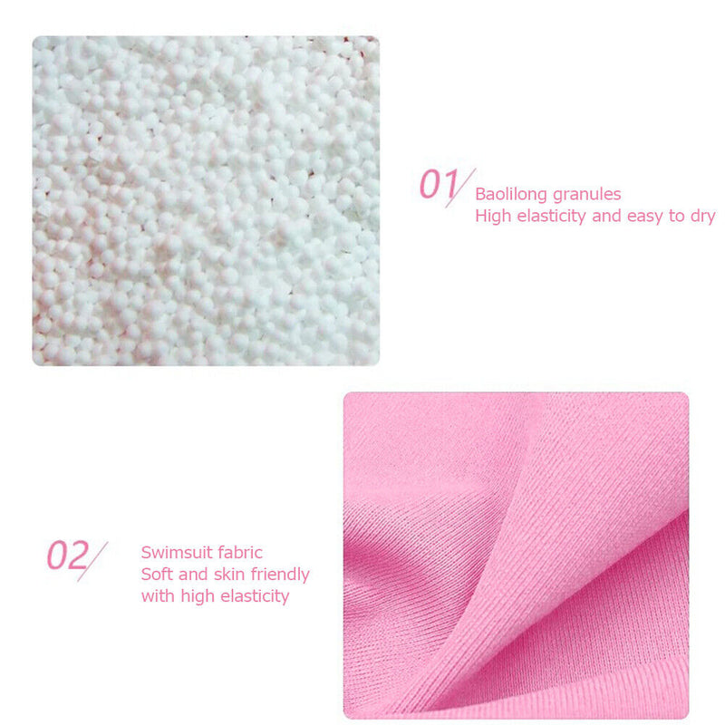 Cartoon Rabbit Soft Baby Shower Bath Pad Mat Adjustable Bath Rack (Pink) Newly