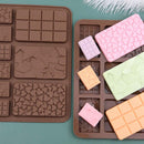 Baking Accessories Silicone Block Moulds Waffle Chocolate Molds 9 cavity