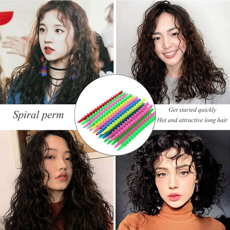 Long Spiral Hair Perm Rod Hairdressing Styling Curler Rollers (04 30pcs)