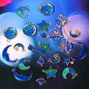 Stars Moon Pendant Material Dangle Charms DIY Earrings Jewelry Pendants