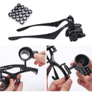 Multi-Power Double Lights Magnifier Glasses Loupe Magnifying Glass w/Lens Newly