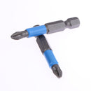 10pc Anti Slip Electric Screwdriver Bits 1/4 Hex Shank Ph2 50mm Single Side