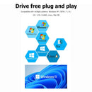 USB 3.0 External DVD CD Burner Plug and Play Laptop Desktop PC Accessory Black