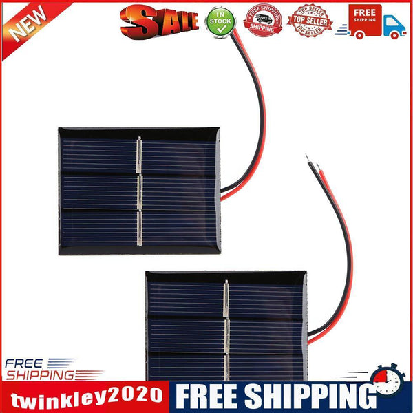1.5V Solar Panel with Wire Mini Solar System DIY for Battery Charger (2pcs)