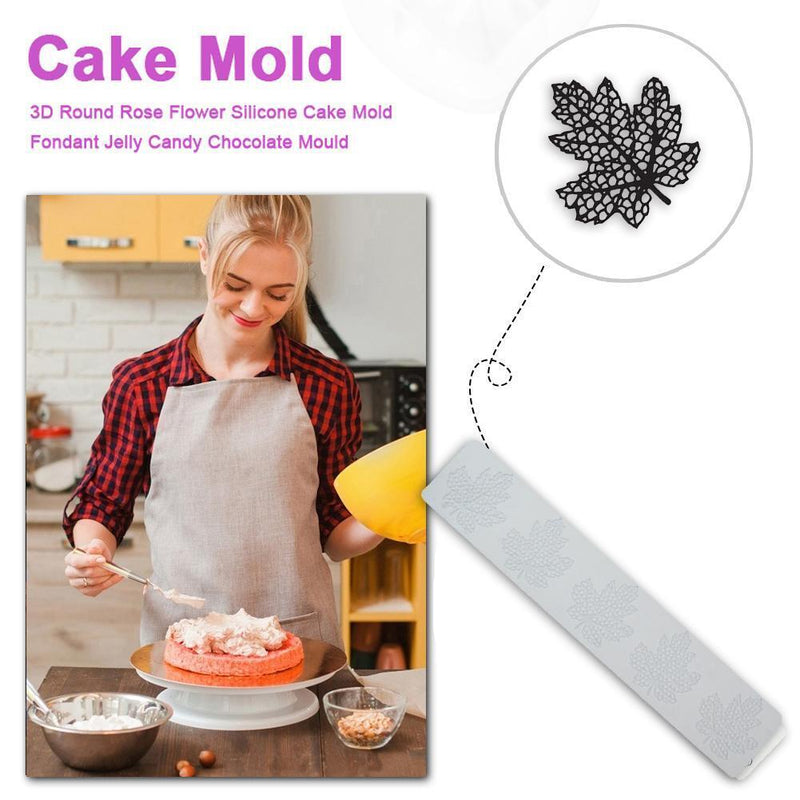 Fondant Lace Mat Leaf Love Mold Chocolate Cake Decorating Tools (CT5010)