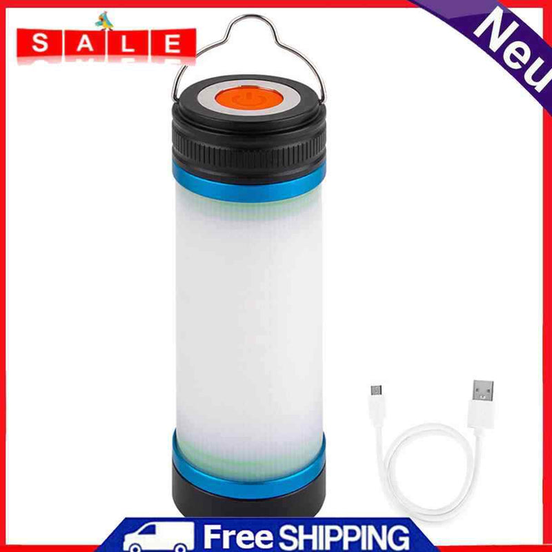 Camping Flashlight 5 Working Modes 4000mAh USB Rechargeable Portable Zoom Torch