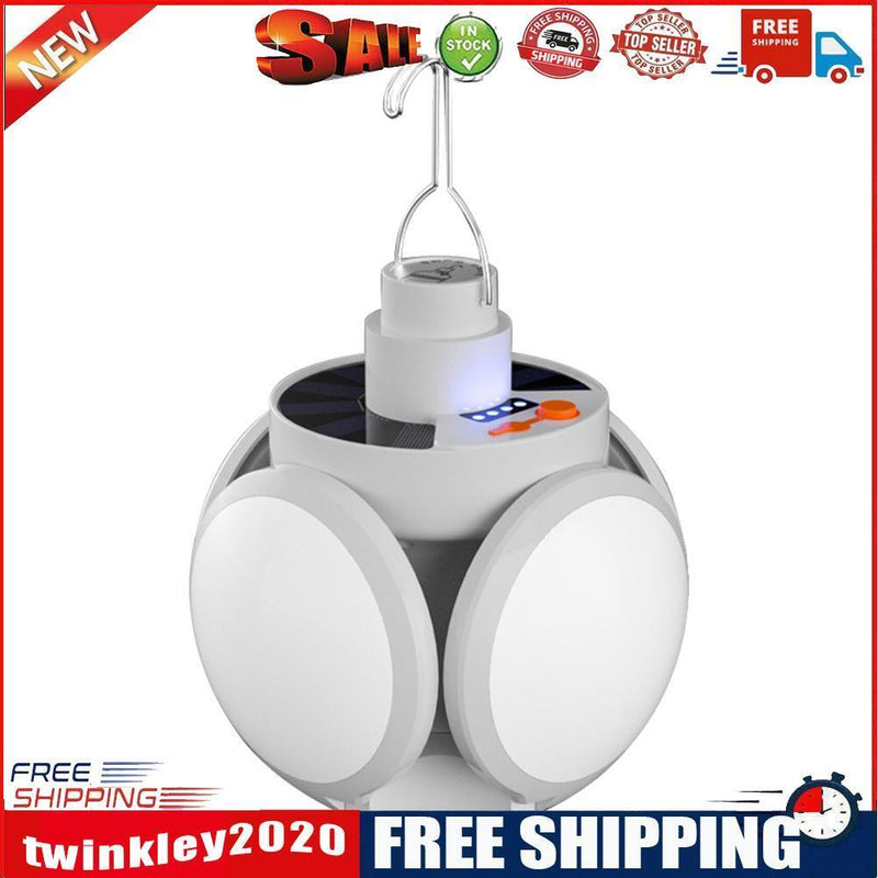 Tent LED Solar Soccer Light USB Rechargeable Portable Night Lamp Flashlight