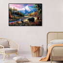 Black Bears Oil Paint By Numbers Kits Canvas Picture Gift for Adults Children