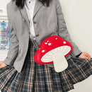 Funny Mushroom Shape Messenger Shoulder Bag Cute Cartoon Girl Cross Body Satchel