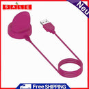 USB Charger Cradle Stand for Galaxy Watch 5/5 Pro/4/Active 1/Active 2 (Rose Red)