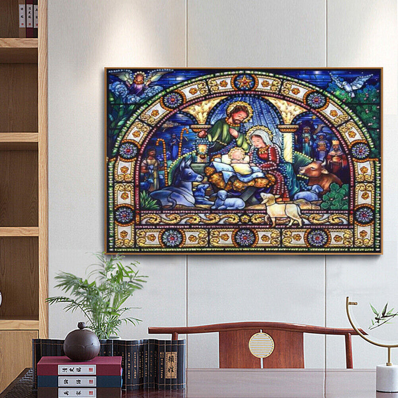 5D DIY God s Family Partial Special Shape Diamond Painting Art Kit Drawing Newly