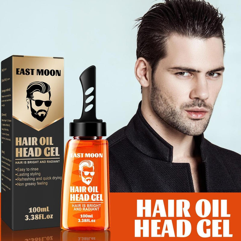 2 In 1 Hair Wax Gel With Comb Long Lasting Men'S Hair 4R3 Tools Hair Gel Z5E8