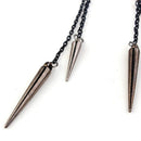 Jewelry Gothic Hip Hop Long Tassel Drop Ear Stud Ear Clip Rivet Punk Earrings