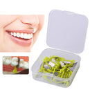 40pcs Dental Prime Teeth Interproximal Plastic Wedge w/Steel Matrix (Green)