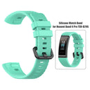 Silicone Watchband w/Buckle for Huawei Band 4 Pro TER-B29S (Lake Blue) Newly