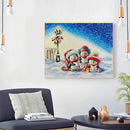 5D DIY Diamond Painting Full Round Drill Animal Christmas Rhinestone Mosaic A