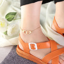 Fashion Women Jewelry Punk Anklet Bracelet Handcuffs Shape Anklets Creative