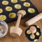 Eggtart Mold Double Side Wooden Egg Tart Tamper Cake Tools Pastry Pusher