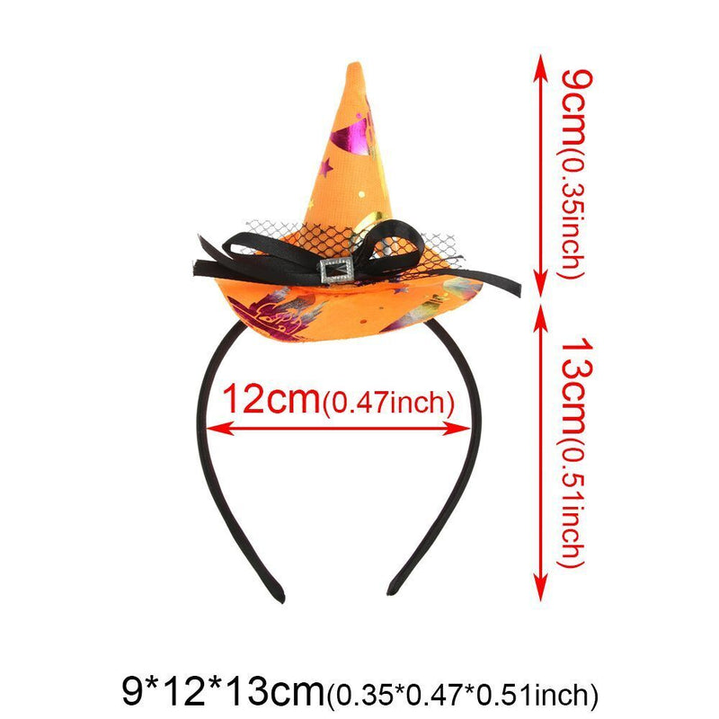 Witch Hat Performance Props Decor Headwear Party Hairband Halloween Headband