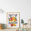 Diamond Painted 5D DIY Lamp and flower Partial Special Rhinestone Set