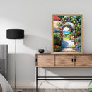 Garden Landscape Frameless DIY Oil Paint by Numbers Kit Handpainted Artwork