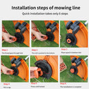 Fittings Worx Replacement Spools Spool Cap with Worx WA0010 Trimmer Line