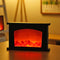 LED Fireplace Lantern Lamps Living Room Flame Christmas Night Light (A) Newly