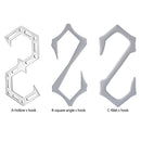 S-Shaped Stainless Steel Hanging Hooks Outdoor Camping Storage Rack (B)