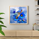Frameless Oil Paint By Numbers DIY Bird Flower Picture Craft Kit Home Decorat