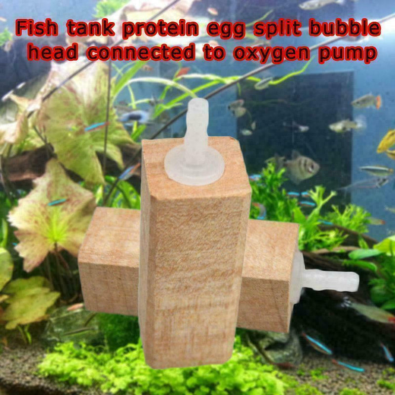Wooden Air Stone DiffCAer Marine Aquarium AIR BUBBLES Wood H9V5 Tank D4Z7 U6S1