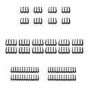 24pcs 6/8/24 Pin Cable Comb for 3.0-3.6mm PC Power Cables Wiring (White)