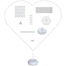 Frame Holder Column Base With Stand Balloon Arch 59inch Love Heart Plastic